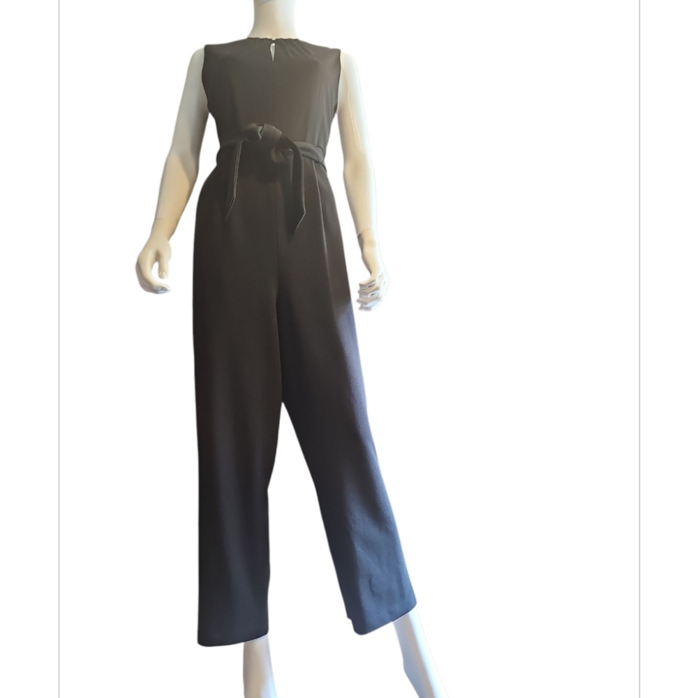 Dkny Black Classic Jumpsuit with Straight-Leg Design